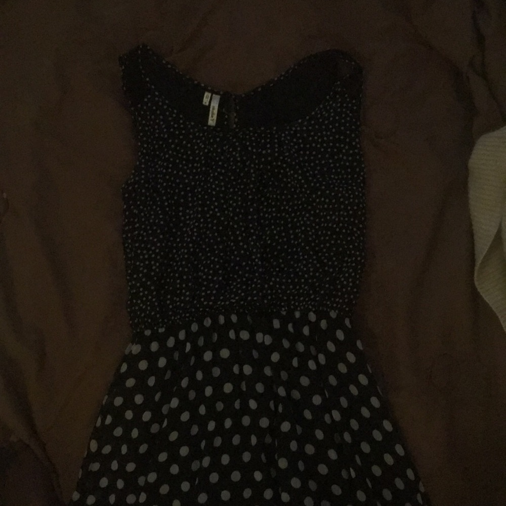 Polka dot prom dress
